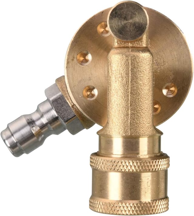 Ersandy - Everyday Drehkupplungswerkzeug für Hochdruckreiniger-Spitzen, Dachrinnenreiniger, 1/4-Zoll-Aufsatz, Schnellkupplung, 240 Grad, 4500 psi