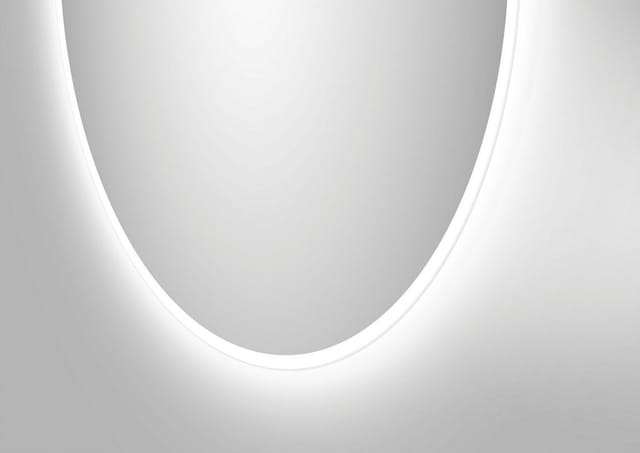 Talos - Badspiegel mit Beleuchtung led Badspiegel rund ø 60 cm - feuchtraumgeeignet durch Aluminiumkorpus - Lichtfarbe Neutralweiß