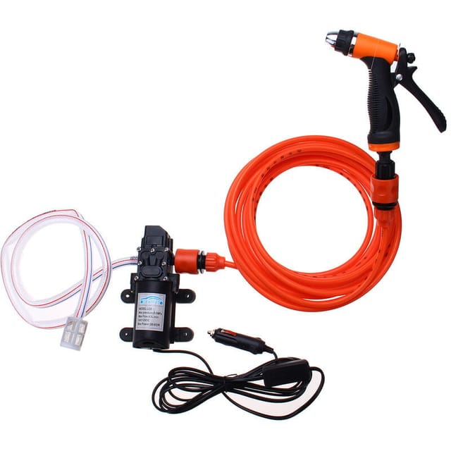 Hochdruckreinigerpistole, 12 V, 70 W, 87 PSI, tragbarer Hochdruckreiniger für Auto, Haus und Garten