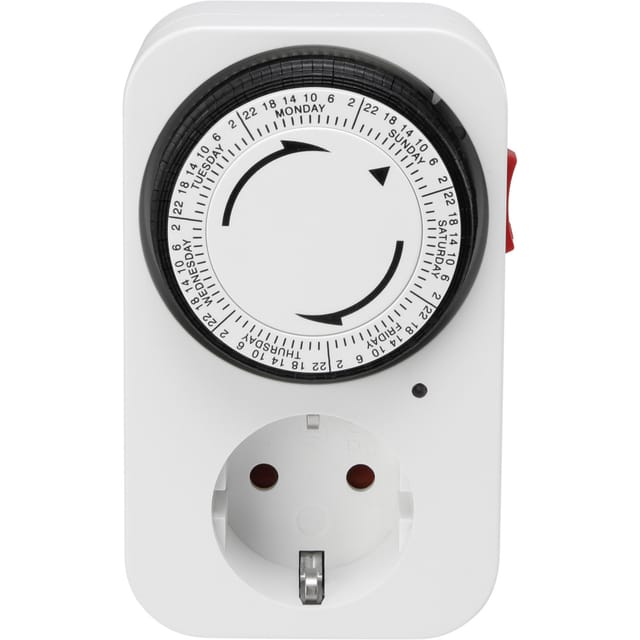 Sygonix - SY-5045304 Steckdosen-Timer analog Wochenprogramm 3680 w IP20 Dauerbetrieb
