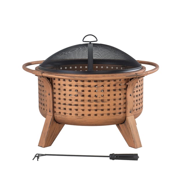Xl Stahl Feuerschale mazama in Kupfer - Ø76cm