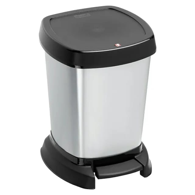 Rotho - Kosmetikeimer Paso silber metallic 6 l Kosmetikeimer