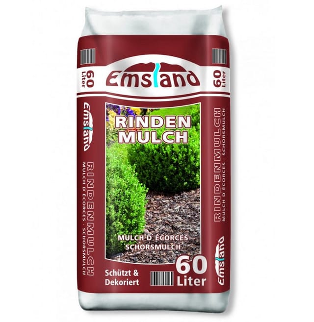 Giro - Emsland Rindenmulch 60L, Natürlicher Abdeckmulch für Garten & Beete