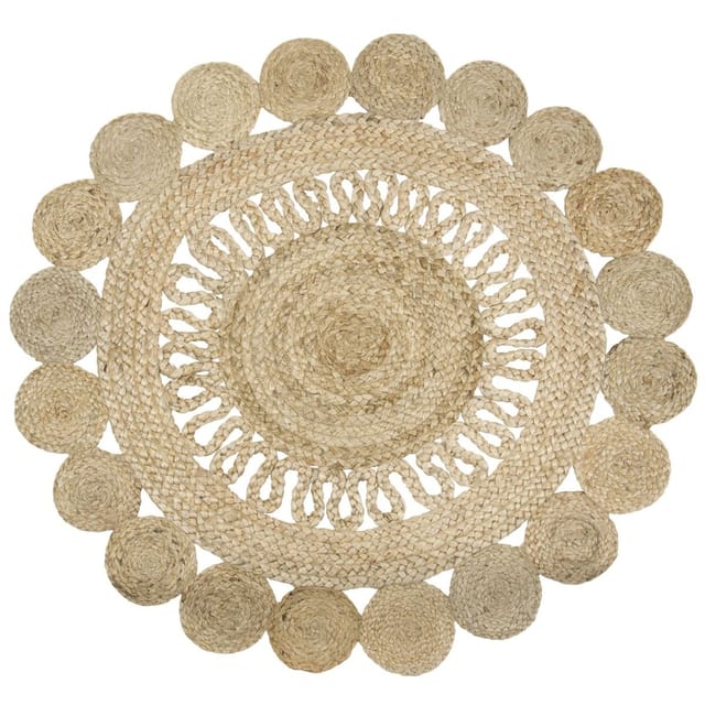 Zen Et Ethnique - Signes Grimalt Home Textil Input Teppich Teppich Beige 90x90x1cm 2850