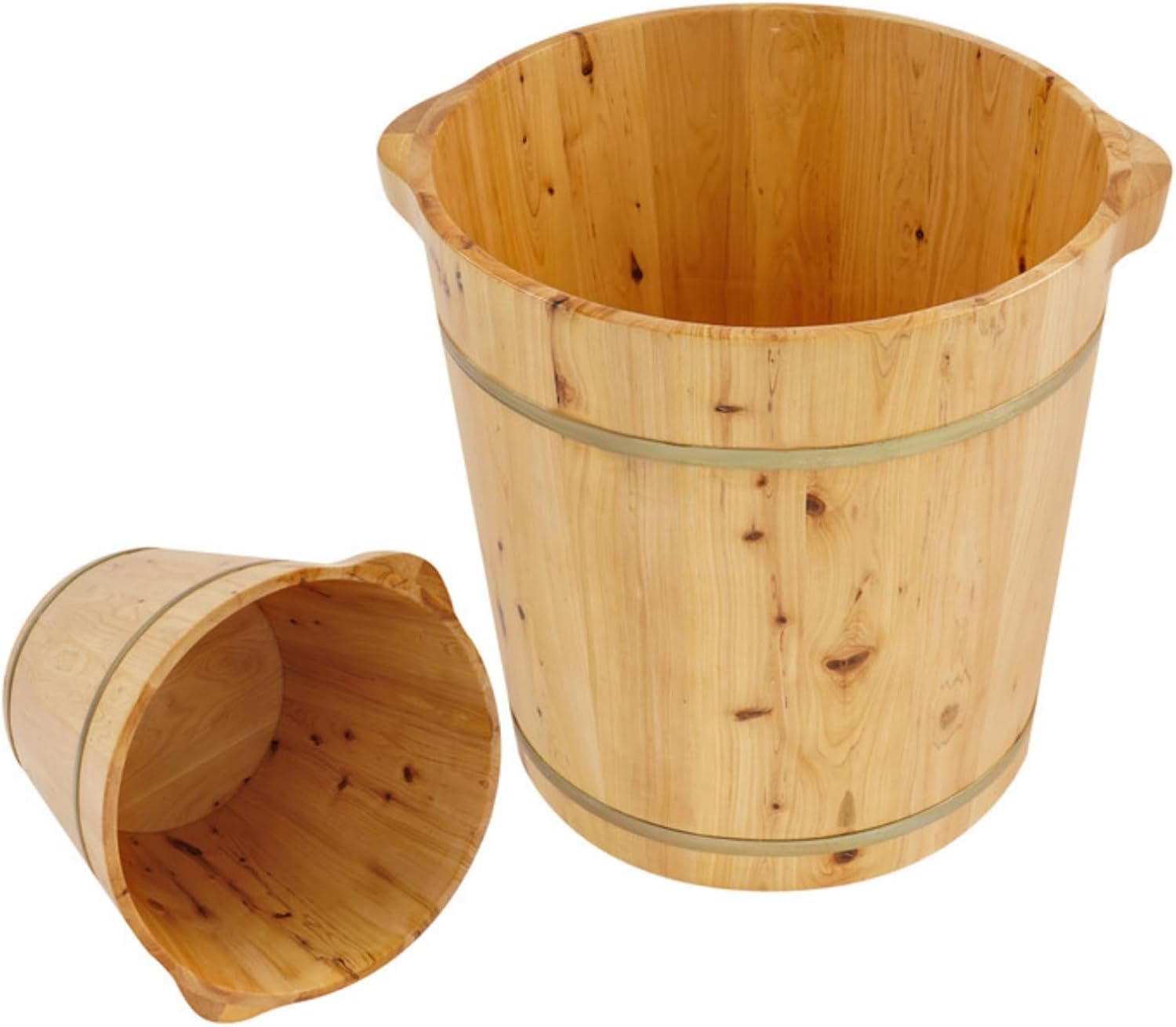 Fußbad Aus Holz, 36,5 X 36,5 X 40 Cm, Fußbad-eimer, Massage, Fußstütze Aus Holz Zur Förderung Der Durchblutung Und Für Die Schönheitspflege, Geeignet Für Erwachsene, Spa, Zur Pediküre