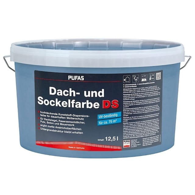 Pufas Dach- und Sockelfarbe Schiefer 12,5 Liter 95006000