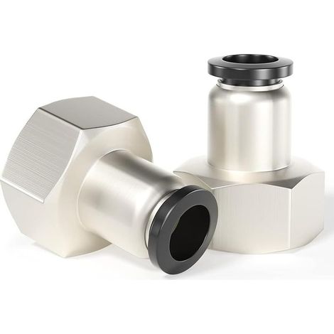 12 Mm Außendurchmesser X 1/4 Zoll Bsp Innengewinde Gerade Fittings Pcf12-02 (2er-pack)