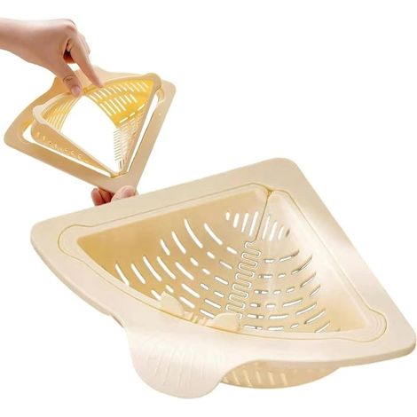 Magnetischer Abtropfkorb, Küchenspülensieb Zum Waschen Von Gemüse, Nudeln Und Pasta, Eckabtropfkorb Aus Pp-material, Ideal Für Die Organisation Von Spülbecken In Haushalt, Wohnung Und Restaurant