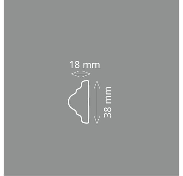 Wiesemann - Zierleiste / Wandleiste 'Riverside' (aus hochfestem Polystyrol)