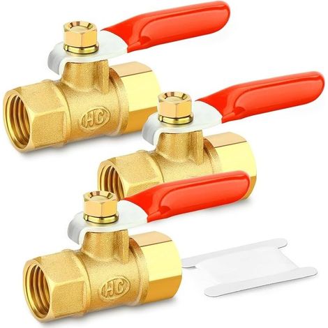 Stück 1/4 Zoll Mini-kugelhahn-absperrschalter Aus Messing, 1/4 Zoll Fbsp-gewinderohrverschraubung