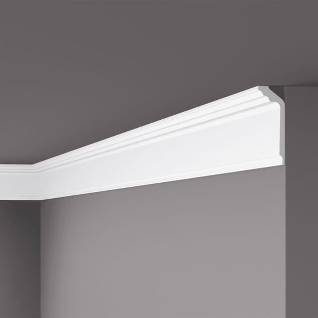 Noel&marquet - Stuckleiste nomastyl gt 50 x 120 x 2000 mm Deckenleiste Polystyrol Weiß Leicht und stabil Hochwertig Schnell montiert 2 Meter noël &