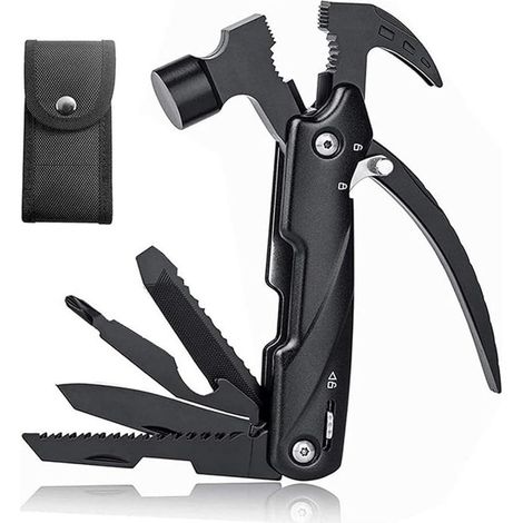 Klappmesser, 12-in-1 Multifunktionshammer, Edelstahl-multitool Für Outdoor-aktivitäten, Camping Und Wandern
