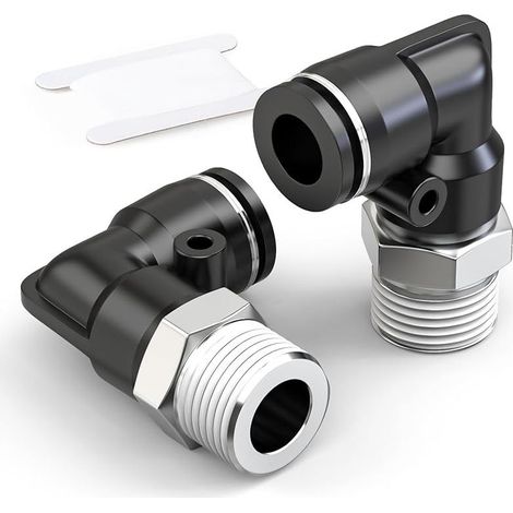 Mm Außendurchmesser Winkelrohr Mit Außengewinde X 3/8 Zoll Bsp Steckverbinder Pl8-03 (2er-pack)