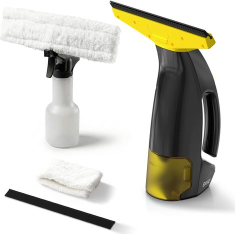 Fensterreiniger, Akku-fensterreiniger-set Mit 45 Minuten Akkulaufzeit, Elektrischer Fensterreiniger Mit 28 Cm Abziehern Und 200 Ml Tank, Geeignet Für Fenster, Fliesen Und Spiegel (gelb)