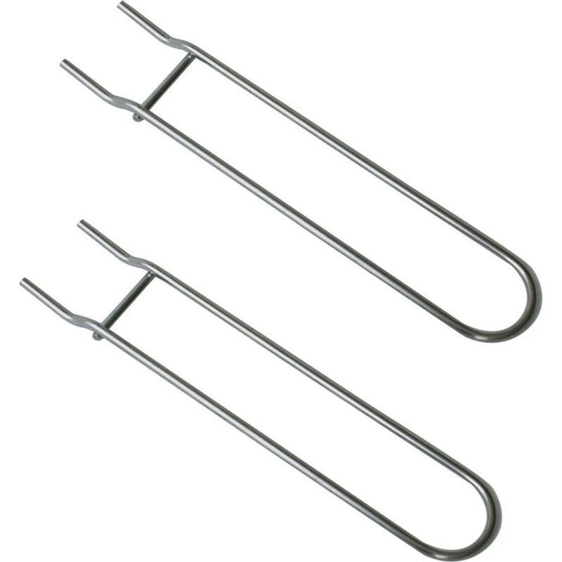 2 Stück Grillheber Aus Edelstahl, Grillhebel, Grillgriffe, Grill, Einfaches Anheben Von Heißen Und Verschmutzten Grills, Grillzubehör, Grillheber (a)