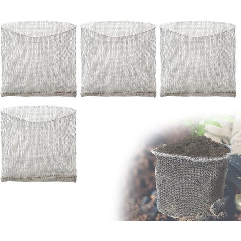 X Edelstahl-anticampagnol-körbe 41 X 44 Cm Für Wurzeln, Edelstahl-netzbeutel Zum Schutz Von Pflanzen, Bäumen Und Blumen Vor Nagetieren
