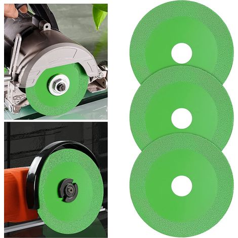 3-teiliges Set Glastrennscheiben, Diamanttrennscheiben 125 Für Fliesen, Diamanttrennscheiben Für Flaschen, Porzellan, Jade, Granit, Glas (125 X 22,23 Mm)