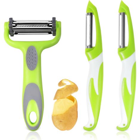 Universeller Gemüseschäler, 3-in-1 Multifunktions-schneide- Und Gezahnter Kartoffelschäler Für Obst, Tomaten, Äpfel