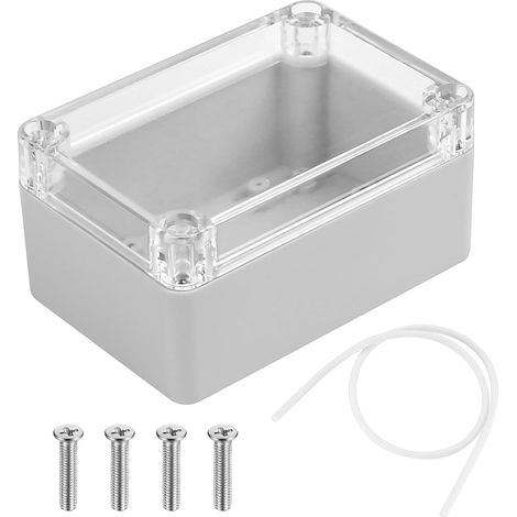 Wasserdichtes Elektrisches Außengehäuse Aus Abs, Ip65 Wasserdichte Anschlüsse, Oberfläche Mit Transparenter Abdeckung (100 X 68 X 50 Mm)