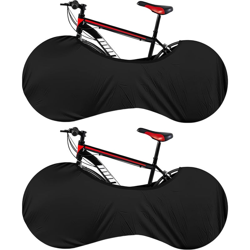 2er-set Staubschutzhüllen Für Fahrräder – Verstellbarer Gummizug – Wasserdichter Spritzschutz – Für Mountainbikes, Rennräder Und Citybikes – 24–28 Zoll Radgröße – Transport Und Aufbewahrung In Der Gar