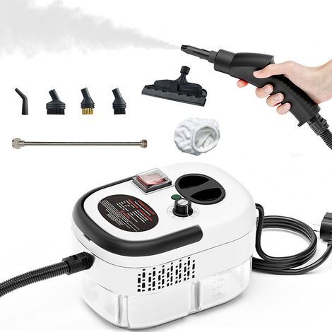 2500-w-dampfreiniger, Elektrischer Dampfreiniger Mit 5 Verstellbaren Bürstenköpfen In 6 Stufen, Multifunktions-dampfreiniger Zur Reinigung Von Schmutz, Fett Und Staub