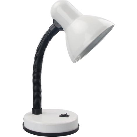 Weiße, Flexible Schreibtischlampe