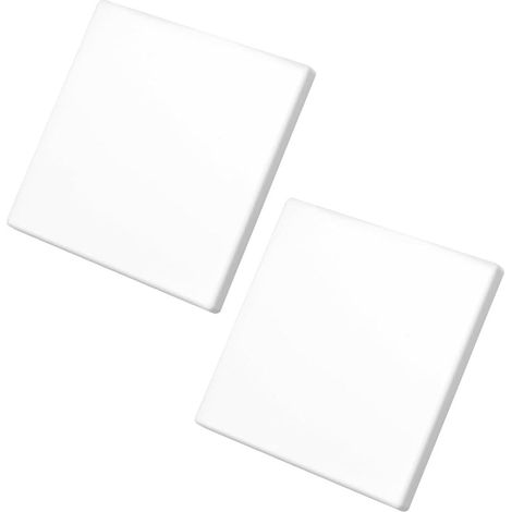 2-teilige Selbstklebende Steckdosenabdeckungen, 86 X 86 Mm Wandplatte, Weiße Kunststoff-frontplatte Für Schalter, Blindabdeckung Für Ungenutzte Steckdosen Oder Schalter