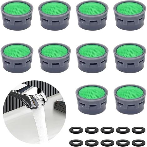 10 Wasserhahn-luftsprudler, 10 Stück Mit Dichtung, Abs-filter, Badezimmerzubehör, Für Küchen- Und Badezimmerarmaturen