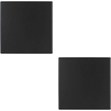 Set Mit 2 Weißen Abdeckplatten, 8,6 X 8,6 Cm, Kunststoff, Schraubenlos, Doppelte Weiße Abdeckplatte, Steckdosenabdeckung Für Nicht Abnehmbare Steckdosen Oder Schalter