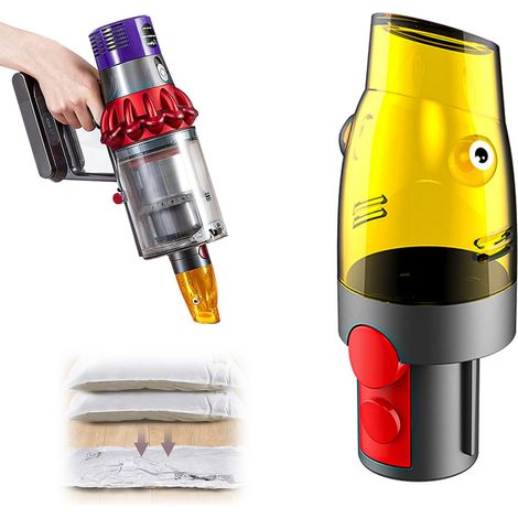 Staubsaugerbeutel-adapter Für Dyson V7, V8, V10, V11, V12, V15, Slim, Staubsaugerbeutel (weiß)
