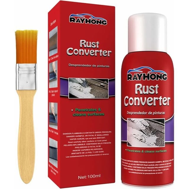 Mehrzweck-Rostentferner, Rostschutzmittel, Rostentfernungsspray für Autofahrgestelle mit Bürste, Wartungsreinigungs-Rostentferner für Autos, 100 ml