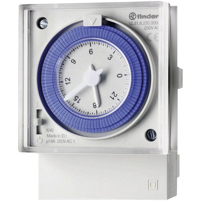 Finder - 12.31.8.230.0000 Zeitschaltuhr für Frontaufbau 230 v/ac Tagesprogramm