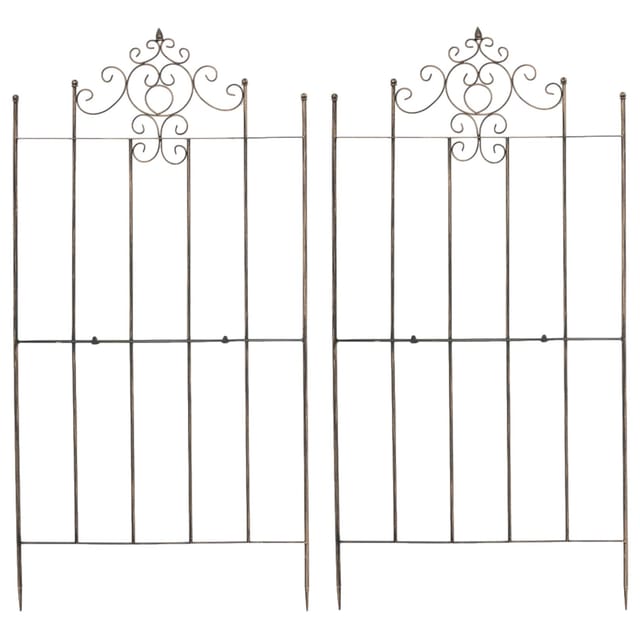 2er Set Rankgitter Paula 170 x 86 cm bronze