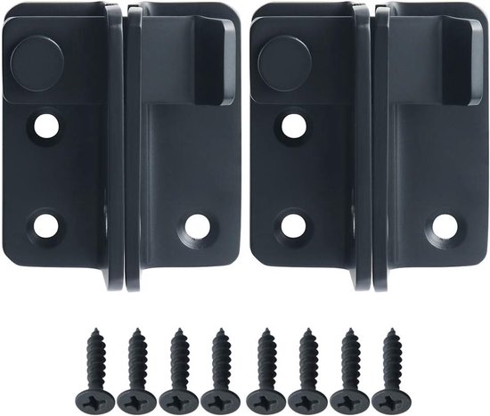 2-teiliges Set – Schloss – 60 X 54 X 27 Mm – Türschloss Aus Edelstahl – Riegel Mit Sicherheitsverriegelung – Linksanschlagend – Schrauben Inklusive – Für Schiebetüren – Silber