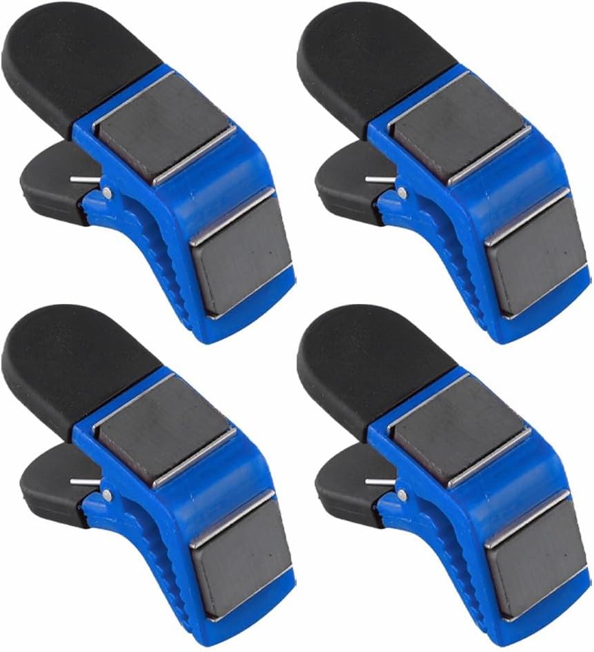 Magnetisches Pinselhalter-set (4-teilig) – Heimwerken, Diy-projekte, Malen – Hält Wasserfeste Stoffe Sicher – Blau