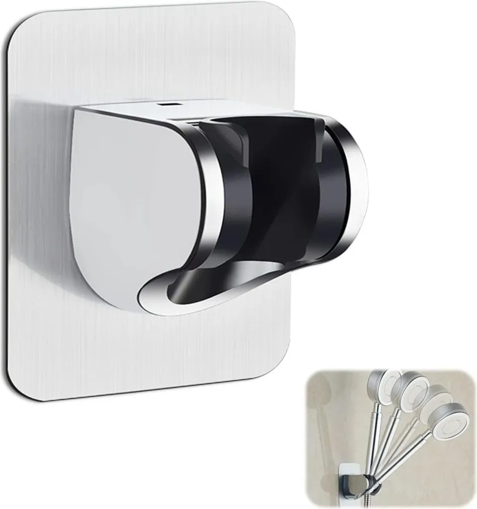 Duschhalterung Ohne Bohren, Wandmontierte Handbrausehalterung, Geeignet Für Wände, Badezimmer Und Toiletten.