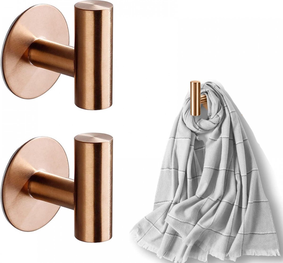 Selbstklebende Handtuchhaken Aus Edelstahl Für Bad Und Küche (wandhaken Aus Metall).