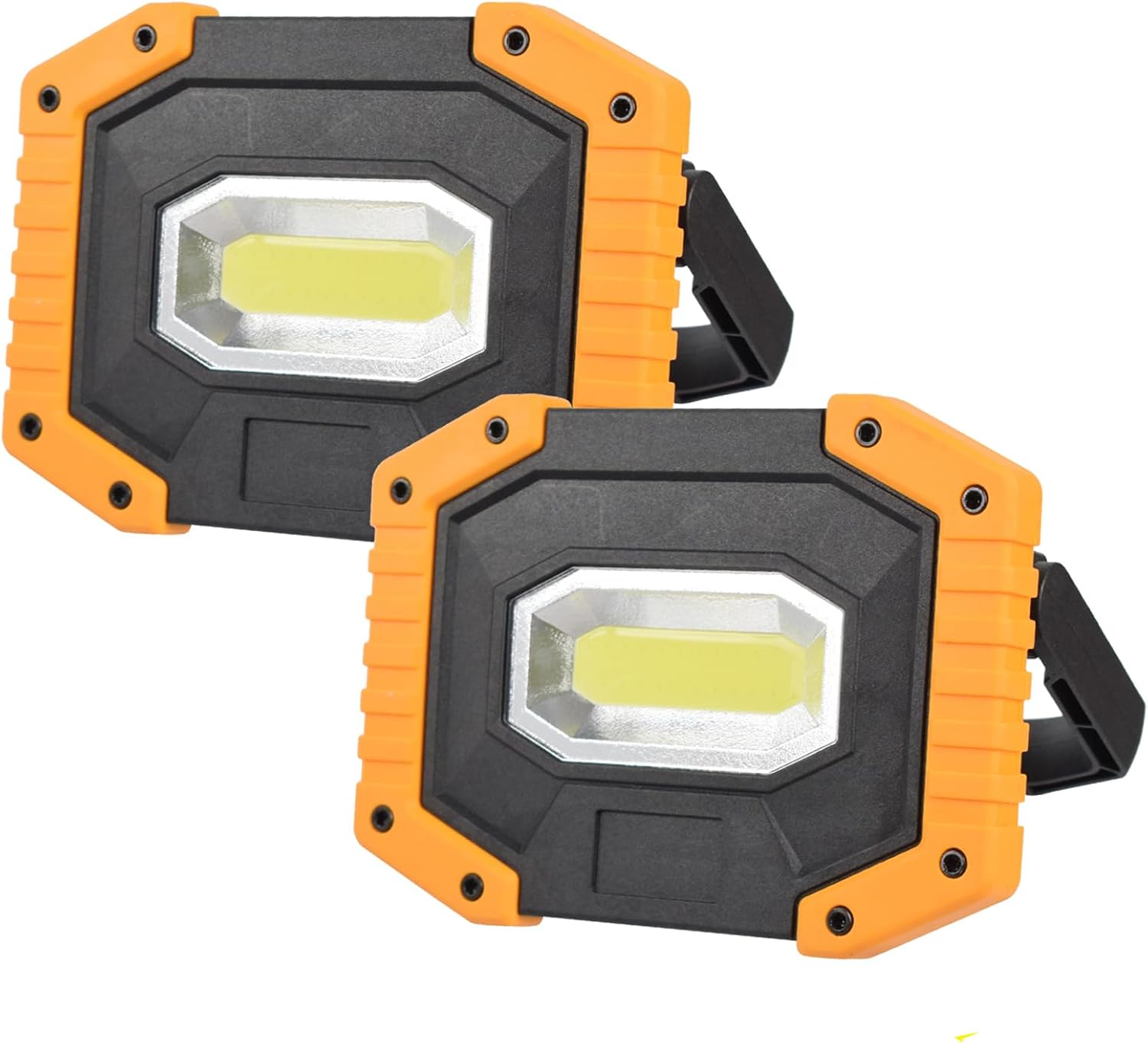 Wiederaufladbare Led-arbeitsleuchte – 30 W, Tragbar, Wasserdicht, Für Baustellen – Akku- Und Usb-betriebener Fluter – Cob-campingleuchte – Garagen- Und Angelleuchte