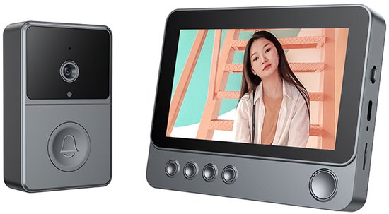 4,3-zoll-1080p-hd-funk-videotürklingel Für Den Außenbereich Mit Sd-kartenunterstützung