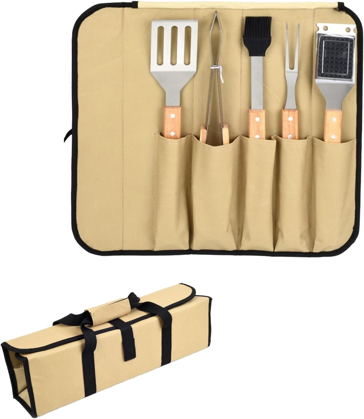 6-in-1 Grillbesteck-set Mit Aufbewahrungstasche