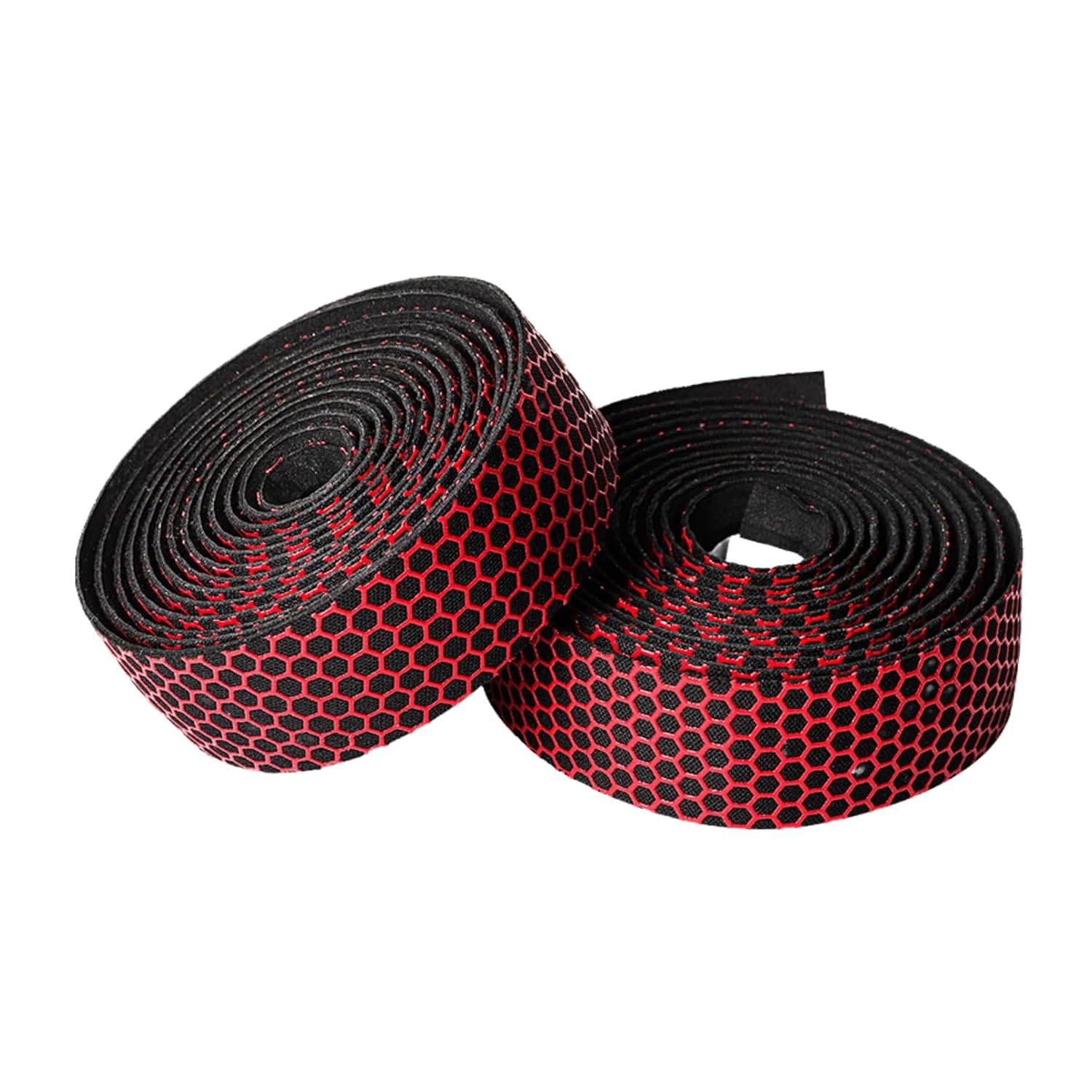 Lenkerband Für Fahrräder, Pu+eva-rennradlenkerband, Rutschfeste Silikon-grifftasche In Wabenstruktur, 2 Rollen Pro Set (rot)
