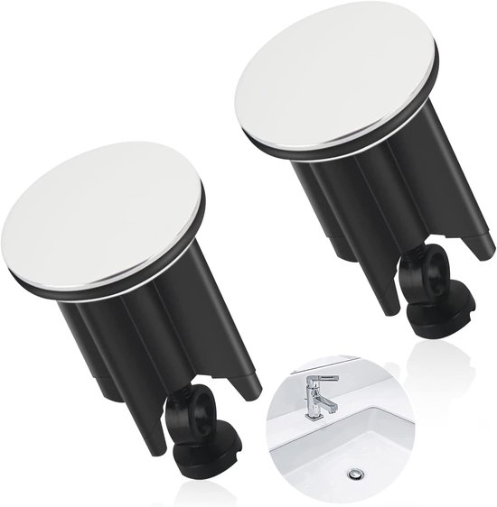 2er-packung Universelle Ersatzstopfen Für Waschbecken- Und Bidet-abflüsse