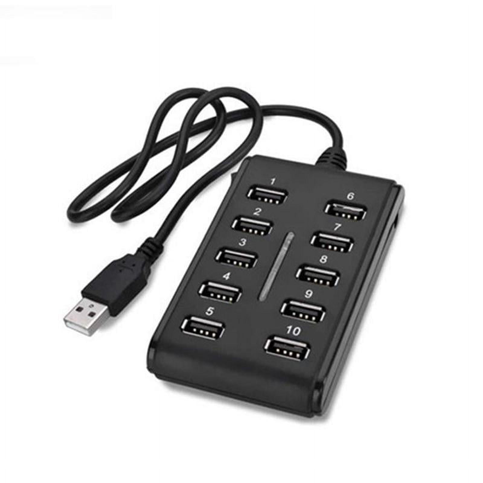 10-port-usb-2.0-high-speed-usb-splitter Mit Stromversorgung St