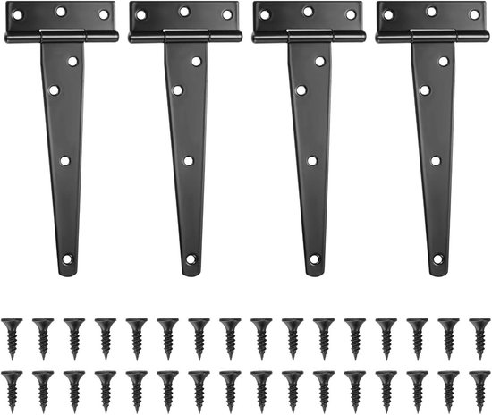 T-scharniere – T-scharniere – Hochleistungs-scharniere Für Scheunentore – Türscharniere, Flache Edelstahlscharniere Für Tore, Gartenschränke Und Schränke – 6 Zoll