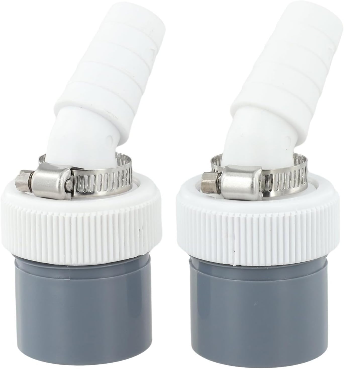 40-mm-waschmaschinen-ablaufschlauchadapter Mit 18–24-mm-einlass, Geeignet Für Geschirrspüler, Wäschetrockner Und Küchenspülen-siphonschläuche – 2er-pack