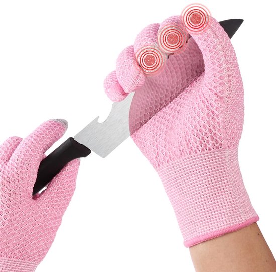 Schnittfeste Arbeitshandschuhe – Rosa – Einheitsgröße
