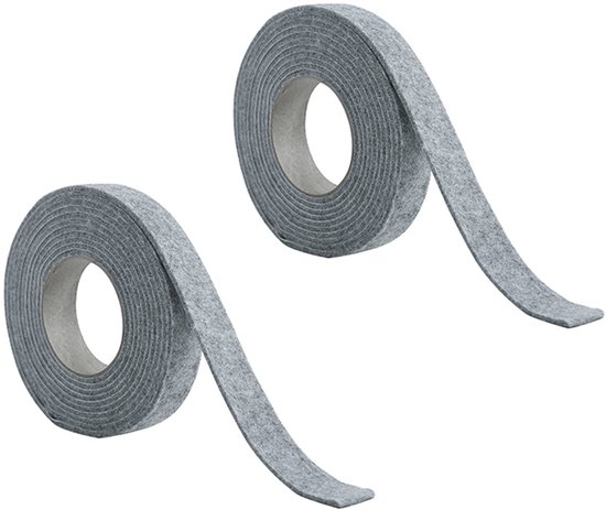 2 Rollen Grauer Filz-fensterdichtungsstreifen (3 Cm X 4 M) Gegen Kondensation/feuchtigkeit