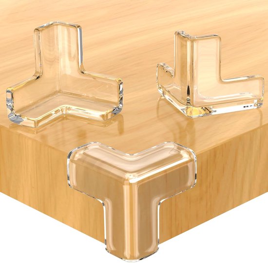20 T-förmige Tischecken, Geeignet Für Möbel Und Tische – Sicherheitsecken – Super Starke Befestigung (3,2 X 3,2 X 3,2 Cm)