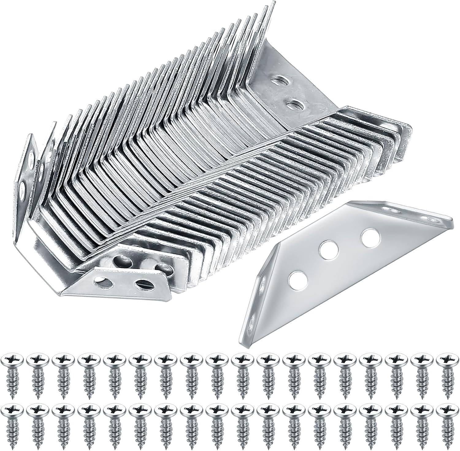Eckverbinder, 30 Eckwinkel, Universelle Edelstahl-eckverbinder, Dreieckige Eckstützen, Geeignet Für Möbel.
