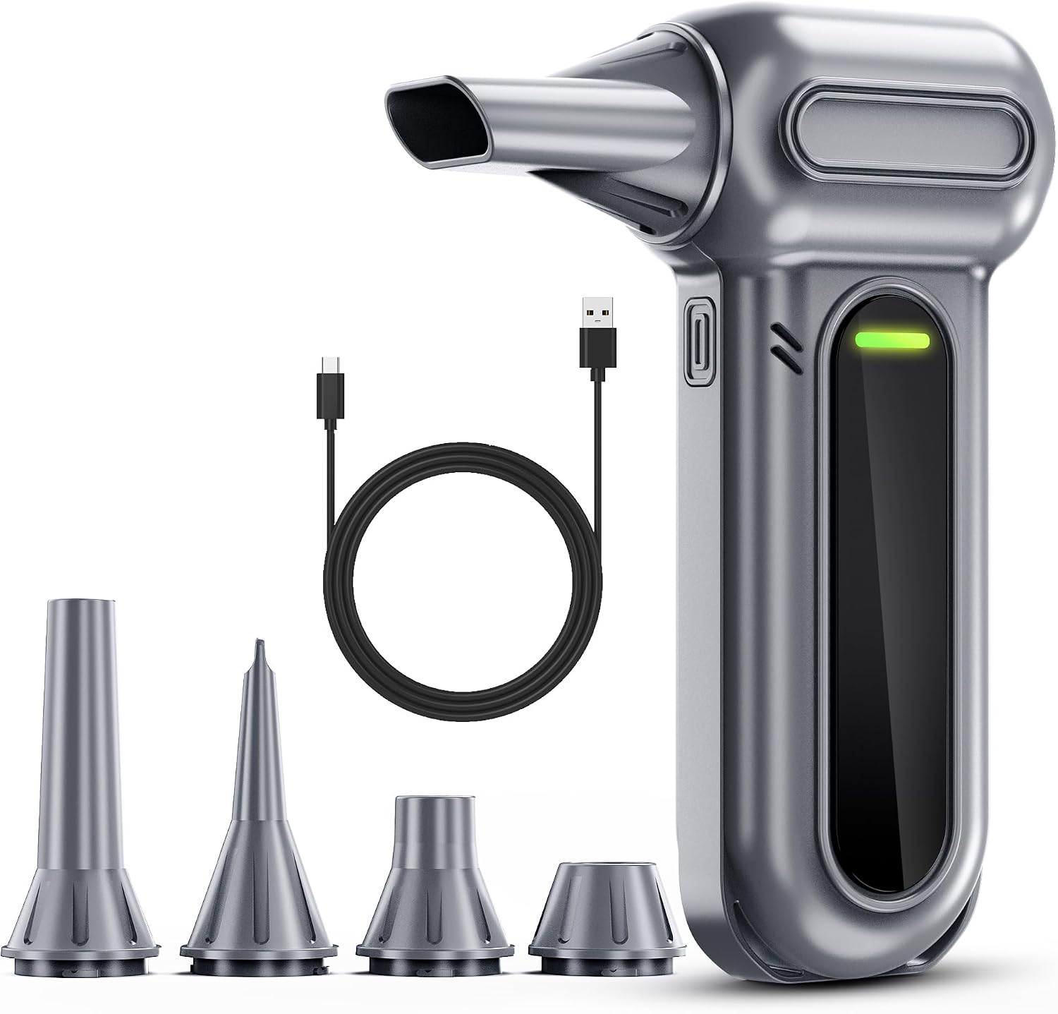 Professioneller, Kabelloser Hochleistungs-druckluftreiniger Mit Led-beleuchtung Und 180.000 U/min